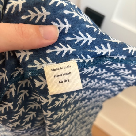 NWT SZ Blockprints Winslow Dress in Indigo Patti - Picture 6 of 11